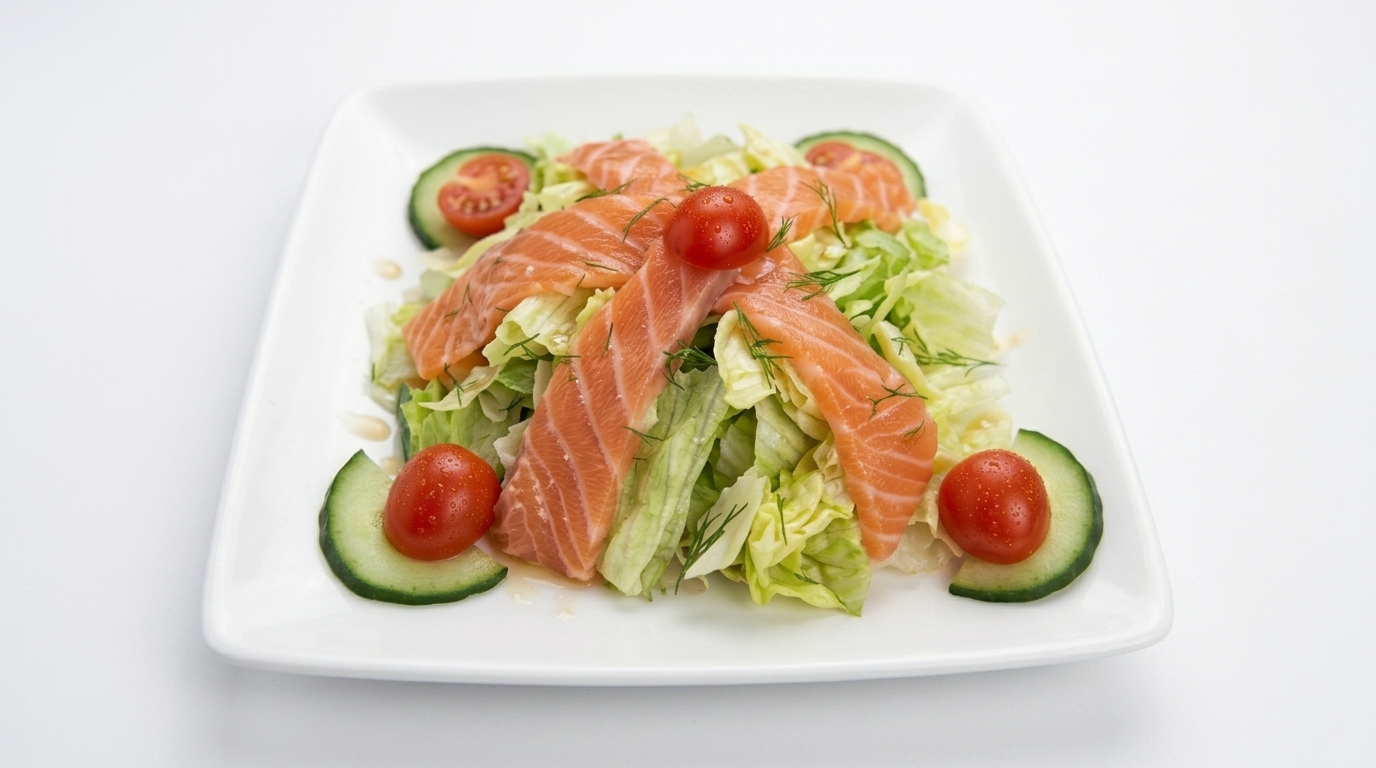 Sunomono, salade japonaise au saumon