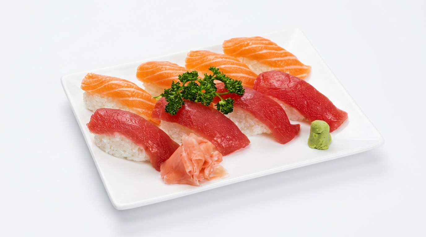 8 sushi saumon et thon