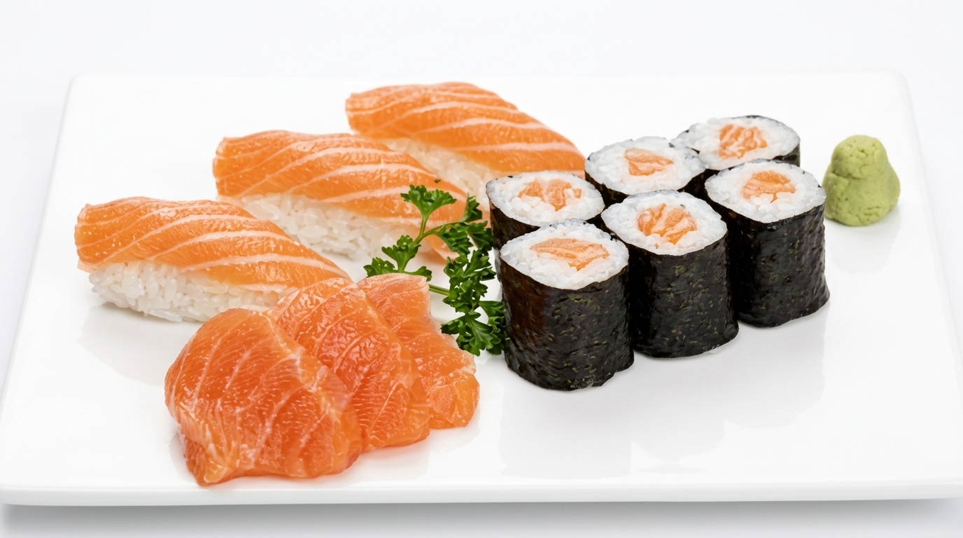 Formule sushi sashimi et maki saumon